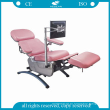 AG-XD104 silla de donante de sangre ajustable en altura equipo eléctrico hospital utilizado